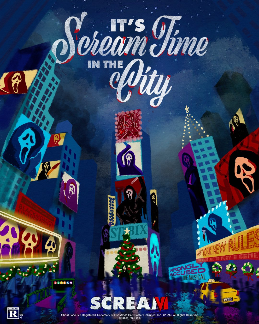 L’affiche de Scream VI montre le côté festif de Ghostface à New York