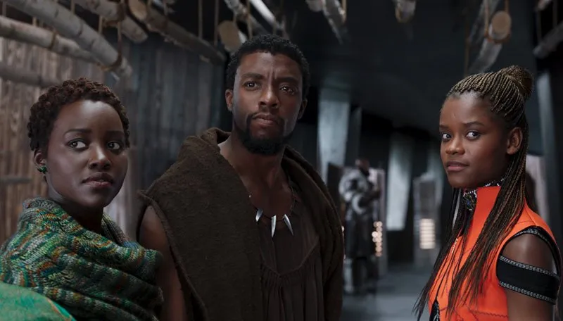 Interviews with Black Panther Stars Boseman, Nyong'o and Wright