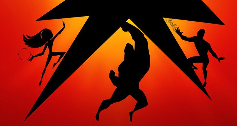 Incredibles 2 IMAX Poster Silhouettes the Heroic Family & Frozone