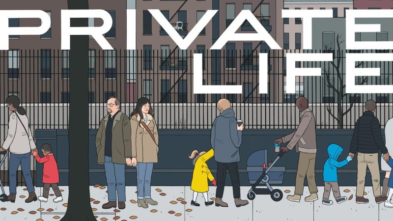 Netflix's Private Life Poster from Cartoonist Chris Ware Revealed