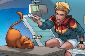 Captain Marvel Poster Features Cameo by Her Comic Book Cat
