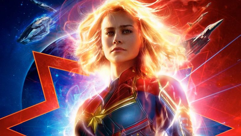The New Poster for Captain Marvel Shines Bright!