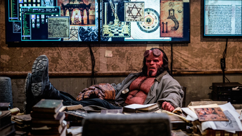 Hellboy unleashes four new photos