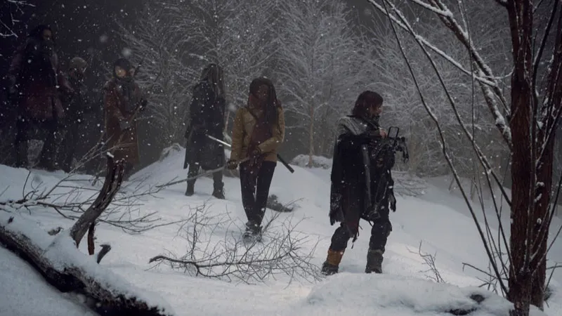 The Walking Dead's winter wonderland