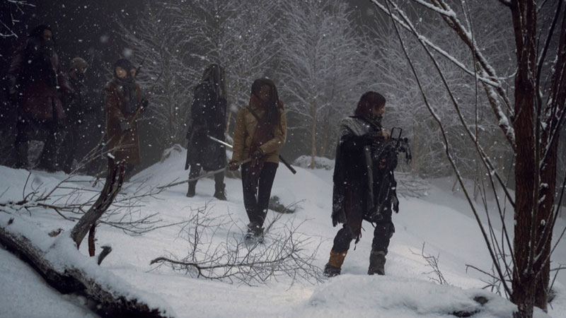 The Walking Dead's winter wonderland