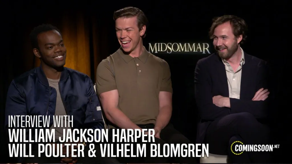 CS Video: William Jackson Harper, Will Poulter & Vilhelm Blomgren on Midsommar
