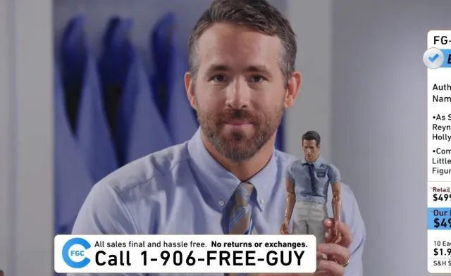 Ryan Reynolds Sells Free Guy Merch Ahead of Trailer Release