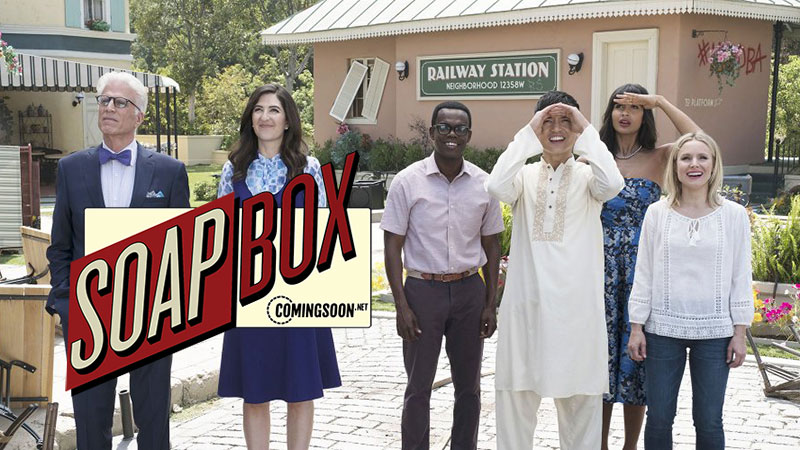 CS Soapbox: The Good Place Is NBC's Most Depressing Comedy Ever (In A Good Way)