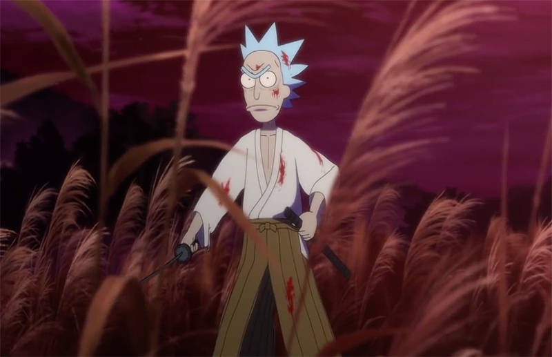 Rick and Morty Anime Short Goes Full Lone Wolf & Cub!