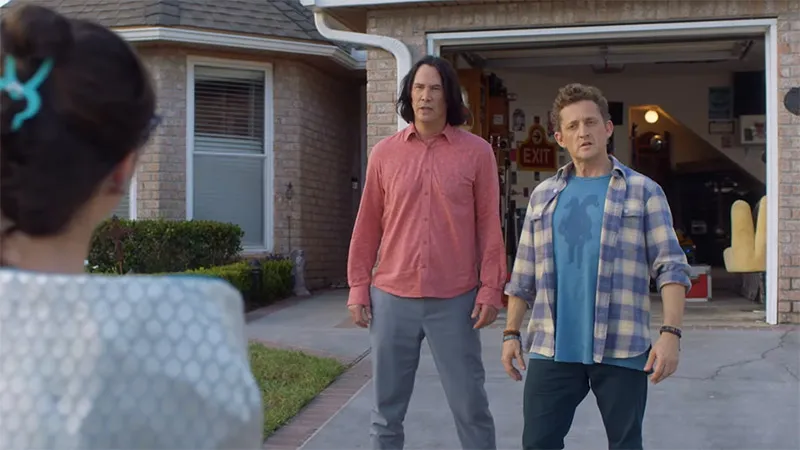 Bill & Ted Meet An Emissary From the Future in a New Face the Music Clip