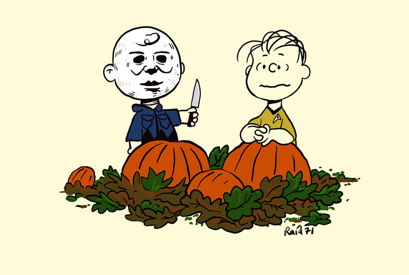 Charlie Brown Gets Scary in New Halloween Raid71 Prints
