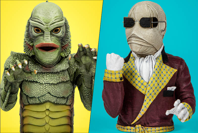 Waxwork Unveils The Creature & Invisible Man Spinature Figures!