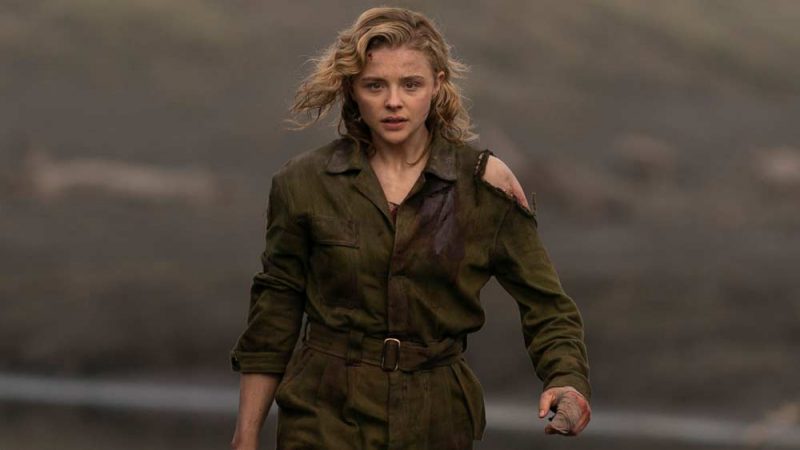 Chloe Grace Moretz spotted filming an action scene for her upcoming movie  'Shadow in the Cloud' in New Zealand