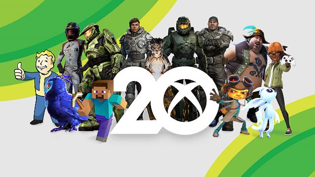 Xbox 20 Key Art Family Image