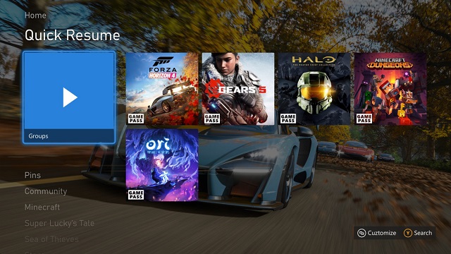 Xbox Series X Quick-Resume-Pinned-to-Home
