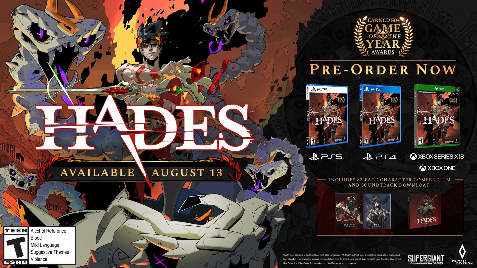 Hades ganha data de lançamento para Xbox, PS4 e PS5; veja preço