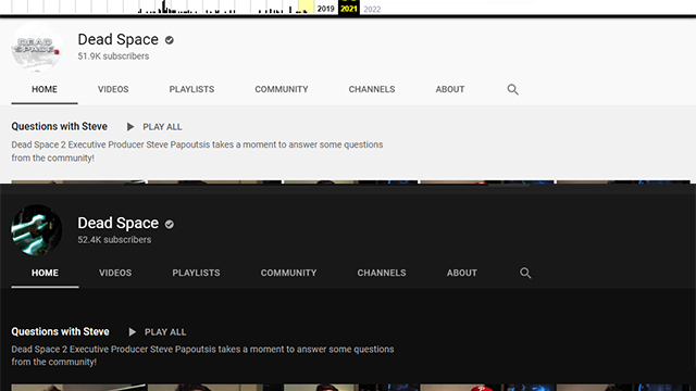 Dead Space YouTube Channel Updates Profile Pic After 8 Years of Inactivity