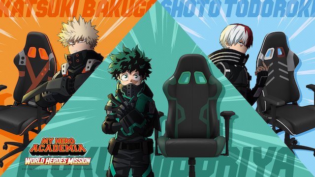 My Hero Academia and GT Omega Partner for Limited Edition Gaming Chairs