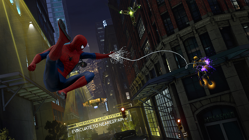 Insomniac's Spider-Man Is Impossible to Ignore While Playing Avengers' Spidey