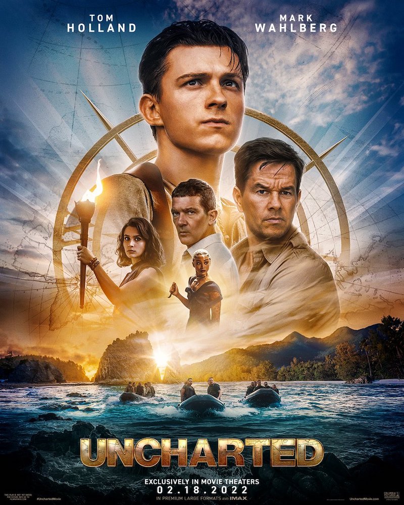 Uncharted posters spotlight Tom Holland's Nathan Drake and Mark