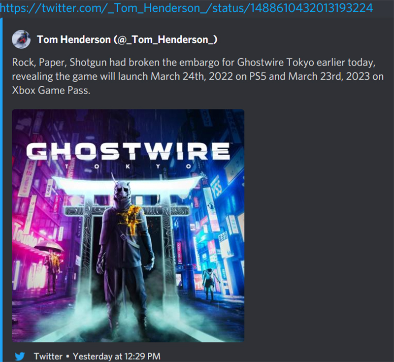 Ghostwire: Tokyo Release Date Officially Revealed