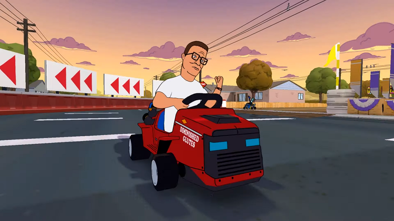 Hank Hill battles for sitcom supremacy in Apple Arcade kart racer