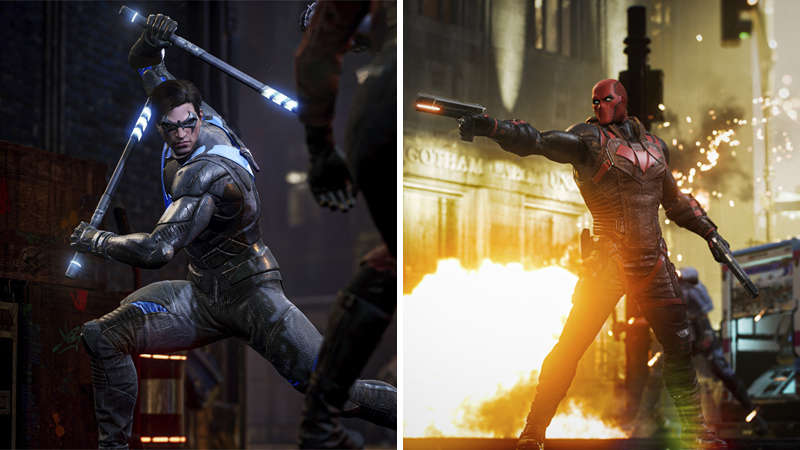 13-Minute Gotham Knights Gameplay Trailer Unveils Nightwing & Red Hood Abilities