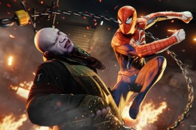Marvel's Spider-Man Punching A Man Representing Marvel's Avengers