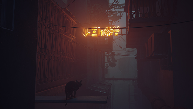 Stray Review: A Cute Kitty in Beautiful, Dystopian City