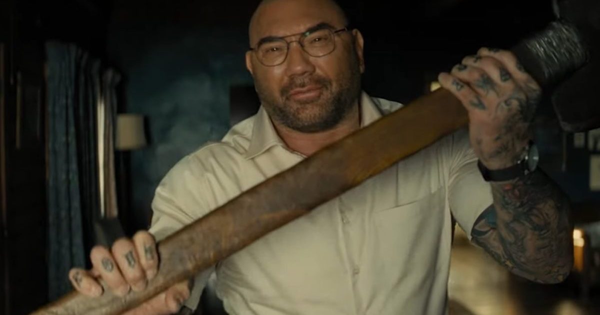 Knock at the Cabin Clips Show Dave Bautista Pleading for