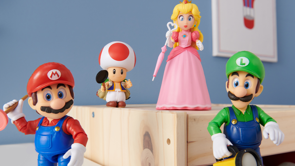 The Super Mario Bros Movie Poseable Plush Figure Nintendo Mario/Luigi Set  NEW