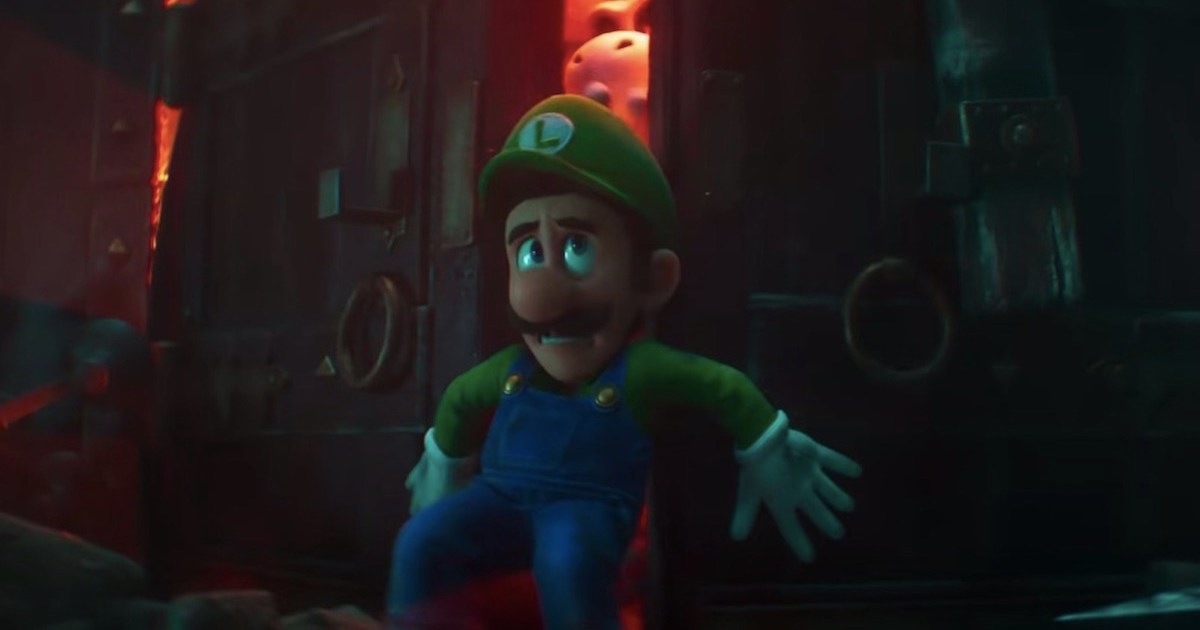 Luigi essaie un nouveau slogan dans le clip du film Super Mario Bros.