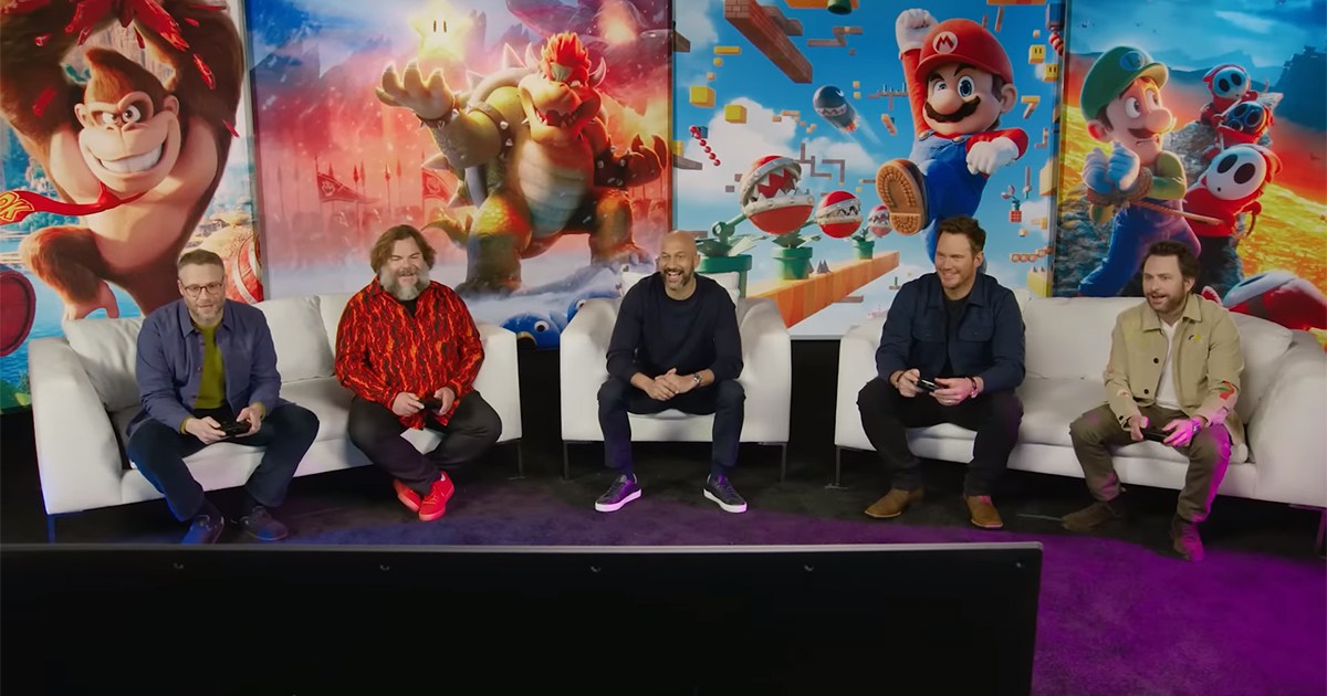Jack Black et Seth Rogen montrent les compétences de Mario Kart dans Mario Movie Ad