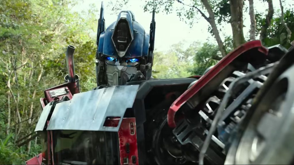 Optimus Prime Meets Optimus Primal in Transformers: Rise of the Beasts Clip