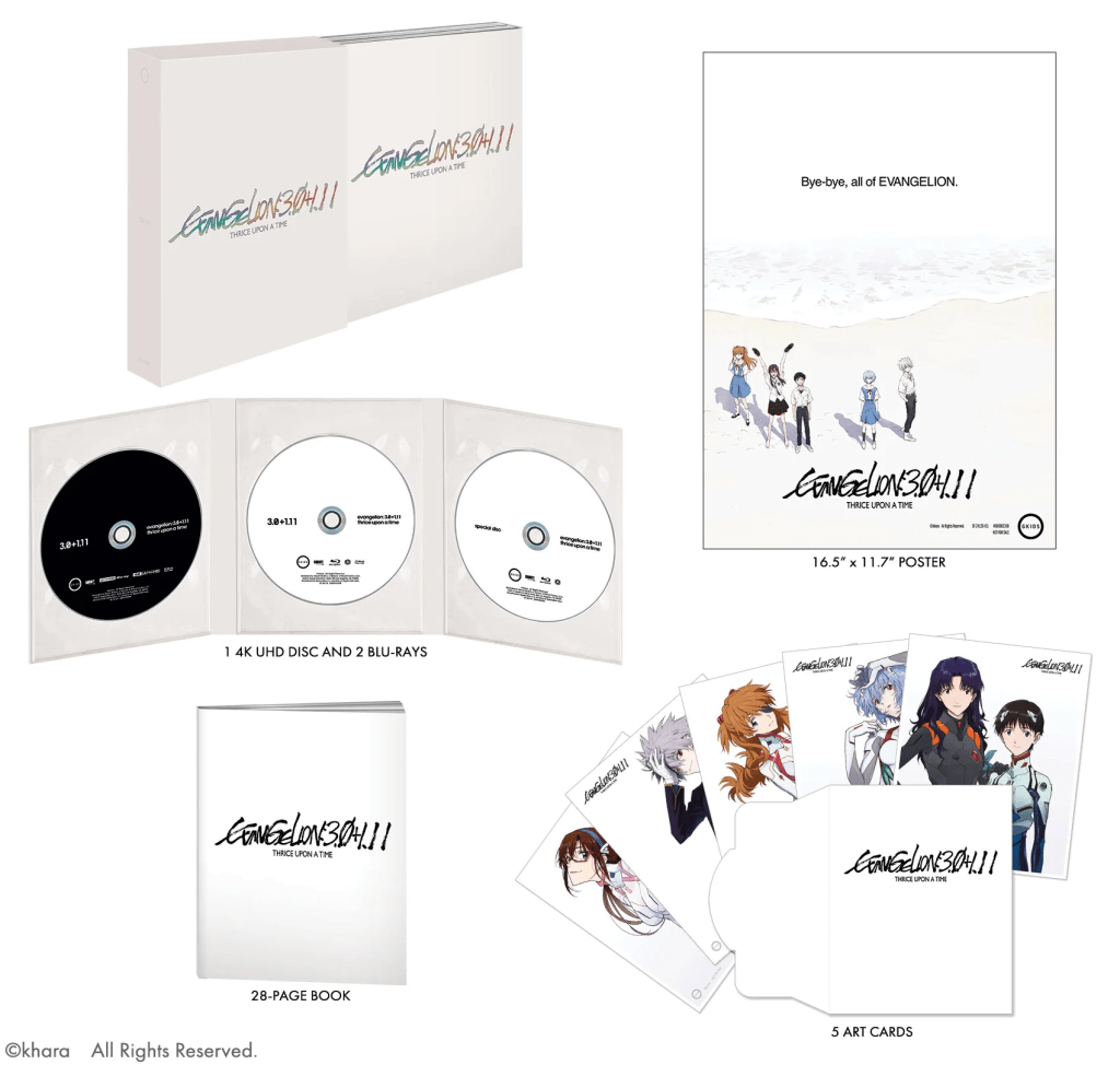 Evangelion: 3.0 + 1.11 Thrice Upon a Time Blu-ray & Limited Edition Up