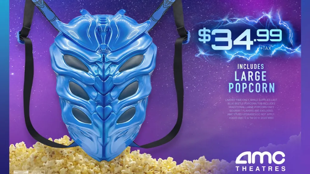 Blue Beetle Backpack Popcorn Vessel