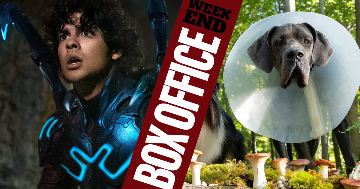 Box Office: 'Blue Beetle' Barely Beating 'Barbie,' 'Strays' Woofs