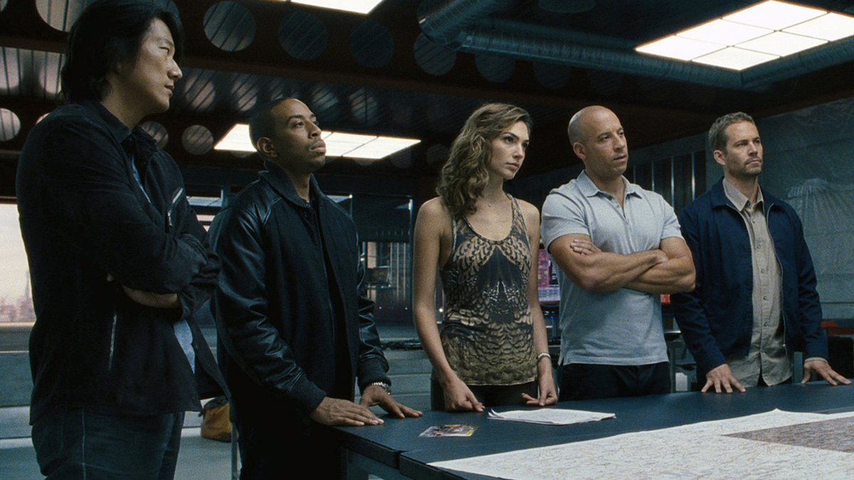Fast and Furious 4 cast members in action