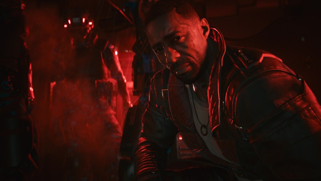 Idris Elba as Solomon Reed in Cyberpunk 2077's Phantom Liberty DLC