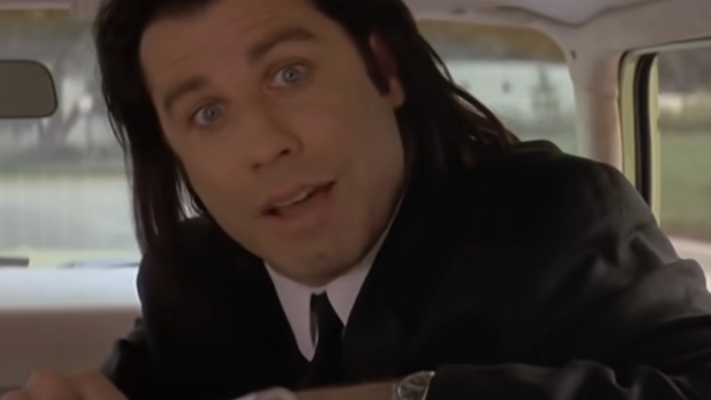 John Travolta Quentin Tarantino The Movie Critic