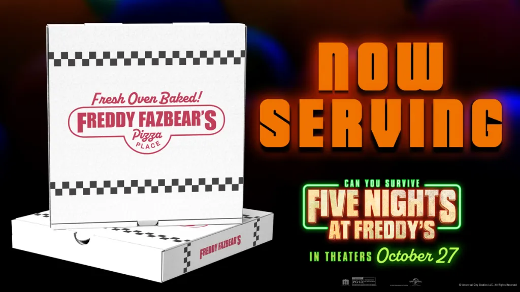 Five Nights at Freddy's pizza box