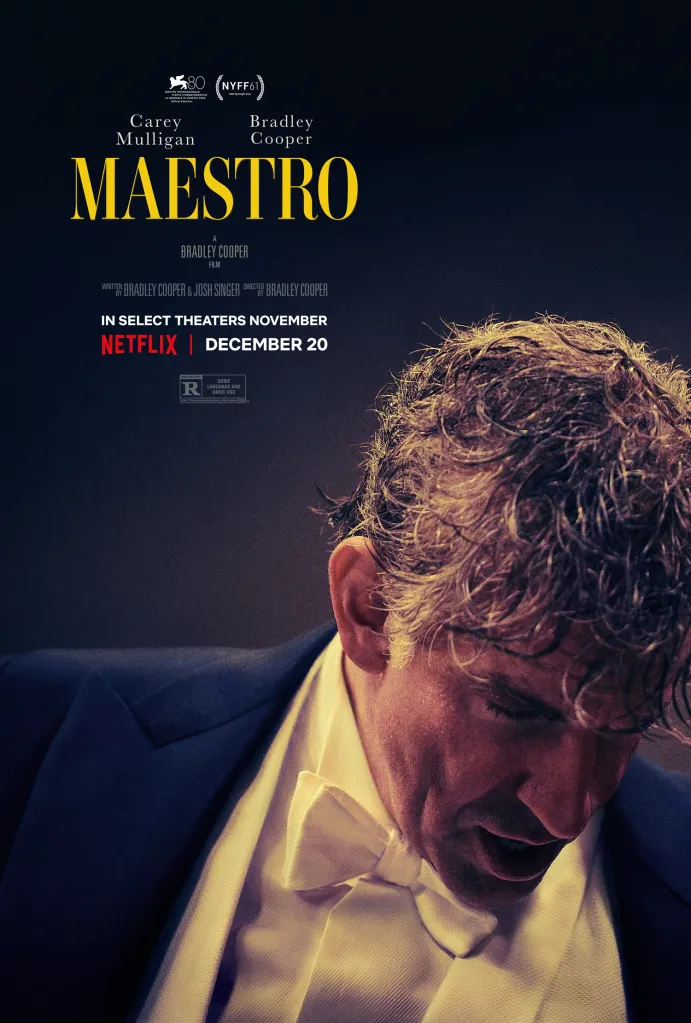 La nouvelle affiche de Maestro présente le biopic de Leonard Bernstein de Bradley Cooper