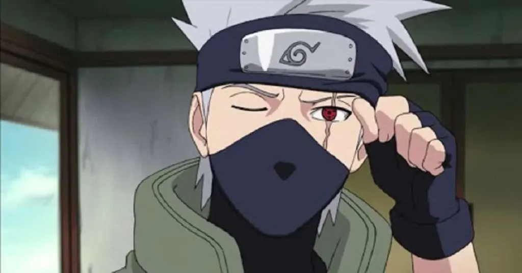 Kakashi hatake revealing his face