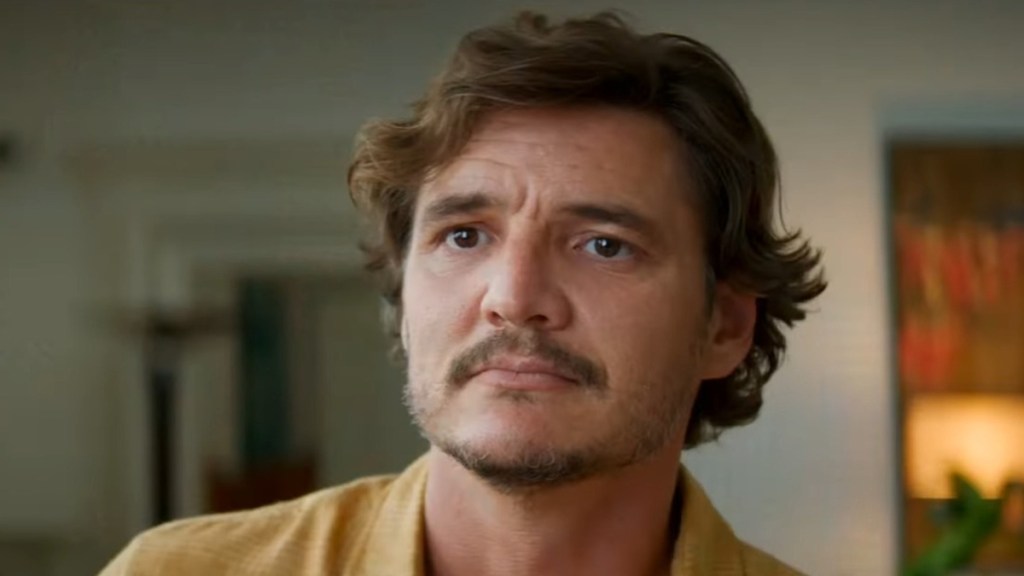 Pedro Pascal arm shoulder injury Kieran Culkin break emmys 2024