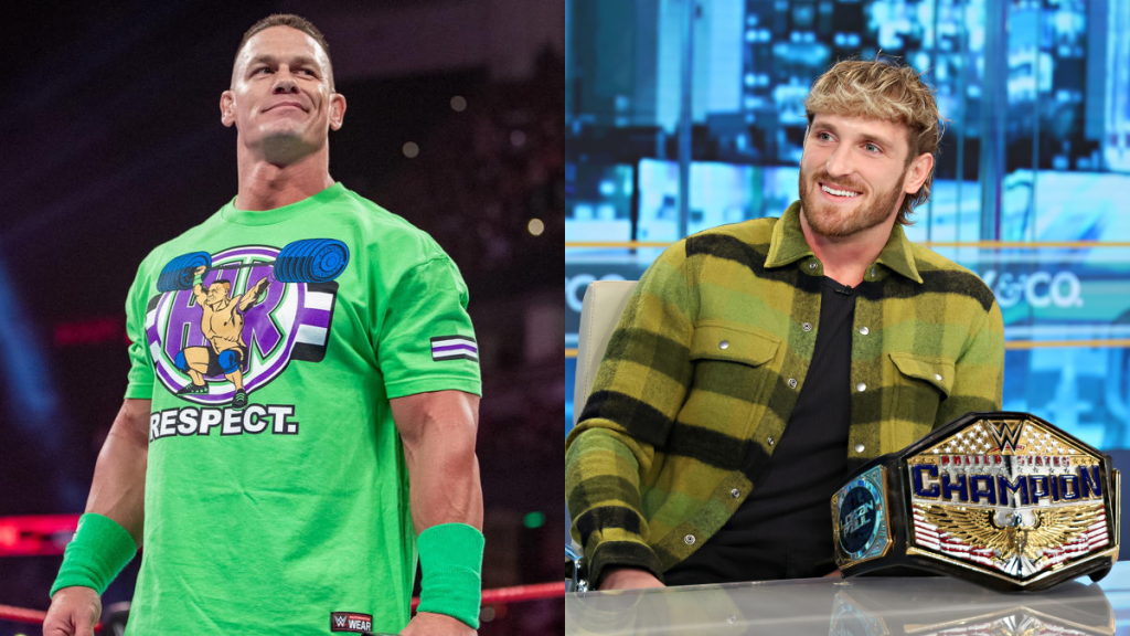 WWE Superstars John Cena and Logan Paul