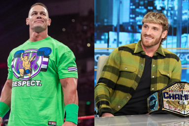 WWE Superstars John Cena and Logan Paul