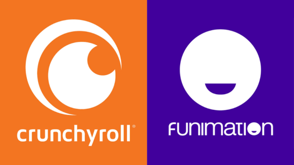 Crunchyroll and Funimation logos