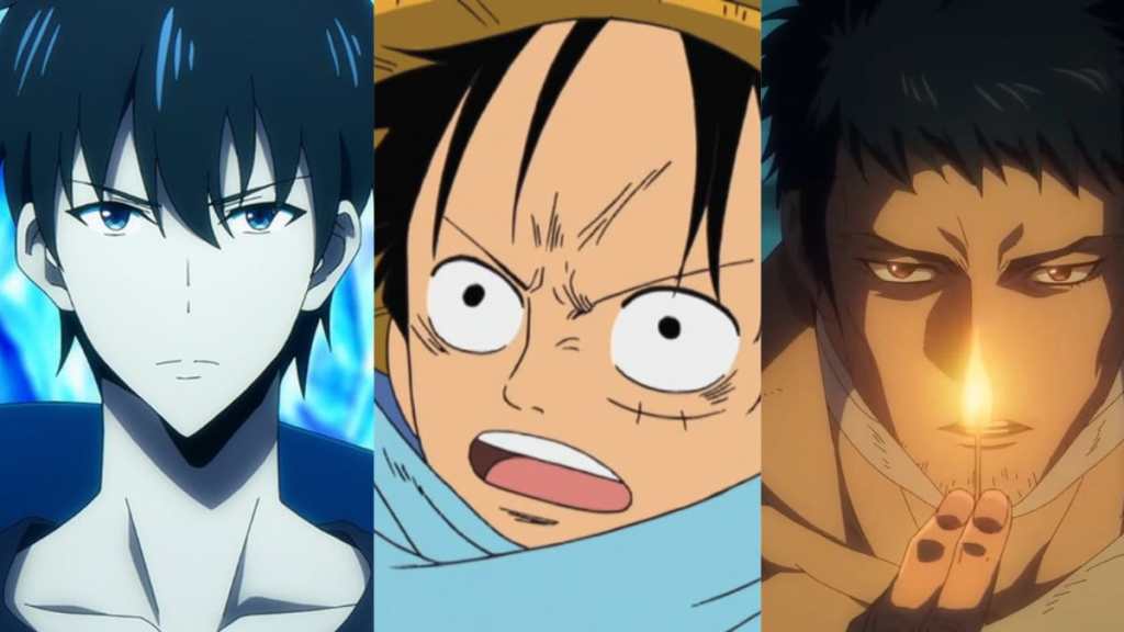 Jinwoo, Luffy, Logan from Solo Leveling, One Piece, Ninja Kamui