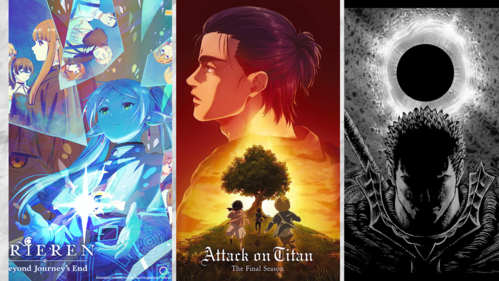 Best Fantasy Anime: Attack on Titan, Berserk, & More