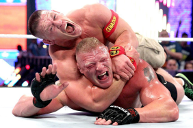 WWE Superstars John Cena and Brock Lesnar